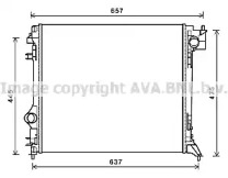 AVA QUALITY COOLING dna2416 -  Радиатор, охлаждение двигателя
